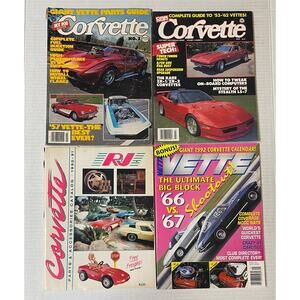 Corvette Magazine Lot 4 Vintage Issues Car Craft Hot Rod 1987 1990 1992 Catalog